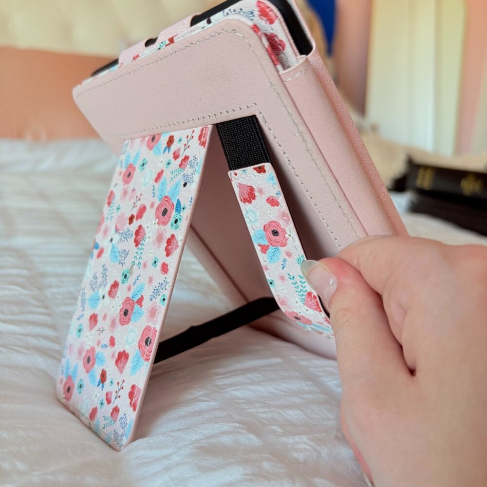 Pink Flower Kindle Case - Picture 3 of 4